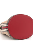 Haymarket Check Colours Small Lorne Bucket Crossbody Poppy Red