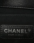 Lambskin Quilted Medium Boy Flap Black