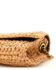 Raffia Monogram Tassel Kate 99 Dark Nude