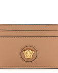 Calfskin Medusa Card Holder Brown