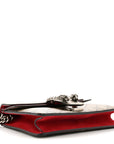 GG Supreme Monogram Mini Dionysus Shoulder Bag Hibiscus Red