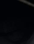 Crinkled Calfskin Matelasse Monogram Medium Niki Chain Satchel Black