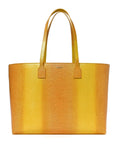 Calfskin Lizard Embossed Medium London Tote Marigold