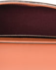 Coated Canvas Calfskin Vintage Check Medium Note Crossbody Bag Briar Brown