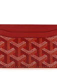 Goyardine Saint Sulpice Card Holder Red