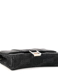 Denim BB Monogram Hourglass Chain Bag Black