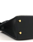 Chevre Chamkila Mini Kelly Sellier 20 Black