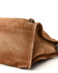 Waxed Suede Calfskin Classic Hardware Medium Le City Camel