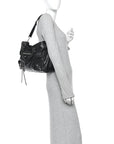 Agneau Classic Silver Hardware City Black