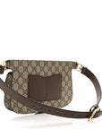 GG Supreme Monogram Textured Dollar Calfskin Blondie Belt Bag Beige Ebony New Acero
