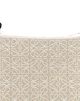 Jacquard Anagram Calfskin Small Cubi Bag Ecru Tan