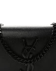 Grain De Poudre Small Monogram Monochrome Kate Satchel Black