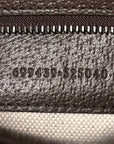 GG Supreme Monogram Textured Dollar Calfskin Web Ophidia Wristlet Shoulder Bag Beige Ebony New Acero