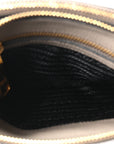 Vitello Phenix Double Zip Crossbody Bag Argilla