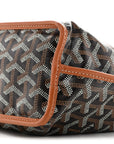 Goyardine Reversible Mini Anjou Black Gold
