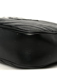 Calfskin Matelasse Monogram Monochrome Lou Camera Bag Black