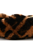 Shearling Vitello Dolce Macro FF 1974 Mini Baguette Tobacco Black