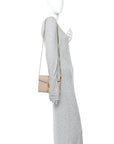 Grain De Poudre Monogram Cassandra Chain Wallet Dark Beige