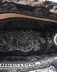 Calfskin D1ORiviera Toile De Jouy Small Book Tote With Strap Blue Multicolor