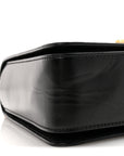 Calfskin Medallion Tribute Shoulder Bag Black