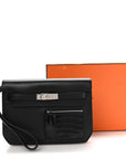 Swift Shiny Niloticus Crocodile Kelly Depeches 25 Pouch Black