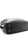 Smooth Calfskin Large Rodeo Top Handle Handbag Black