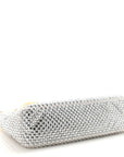 Satin Crystal Mini Re-Edition 2000 Bag White