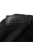Calfskin Y Quilted Monogram Monochrome Medium Loulou Chain Satchel Black