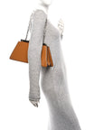 Patent Peekaboo Cut Caramello