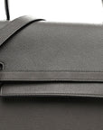 Grained Calfskin Micro Belt Bag Grey