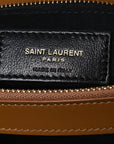 Calfskin Y Quilted Monogram Medium Loulou Chain Satchel Dark Natural