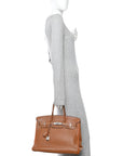 Togo Horseshoe Birkin 35 Gold Orange