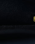 Caviar Quilted Medium Double Flap Navy