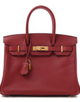 Veau Jonathan Birkin 30 Rouge Vif