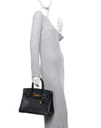Epsom Birkin 30 Black