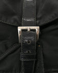 Nylon Vela Mini Cinch Backpack Black