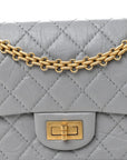 Aged Calfskin Quilted 2.55 Reissue Mini Flap Grey