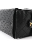 Caviar Quilted Medium CHNL 25 Handbag Black