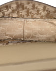 Grained Calfskin Mini Gallop Bag With Strap Beige