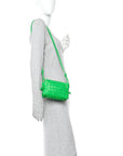 Nappa Intrecciato Mini Loop Camera Bag Parakeet