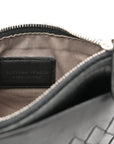 Nappa Intrecciato Key Holder Black