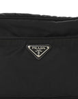 Tessuto Nylon Triangle Shoulder Bag Black