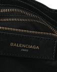 Chevre Gold Metallic Edge Hardware Mini City Black