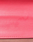 Wool Tweed Lambskin Quilted CHNL 19 Wallet On Chain WOC Coral Pink