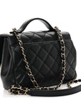 Caviar Quilted Medium Business Affinity Flap Black