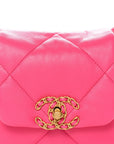 Lambskin Quilted CHNL 19 Hobo Pink