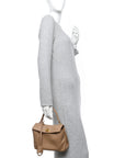 Natural Smooth Calfskin Mini Rodeo Top Handle Handbag Latte