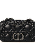 Calfskin Macrocannage Large Caro Bag Black