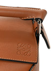 Calfskin Small Puzzle Edge Bag Tan
