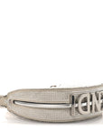 Crystal Vitello Laminato Suede FF Nano FNDIgraphy Hobo Charm Grey